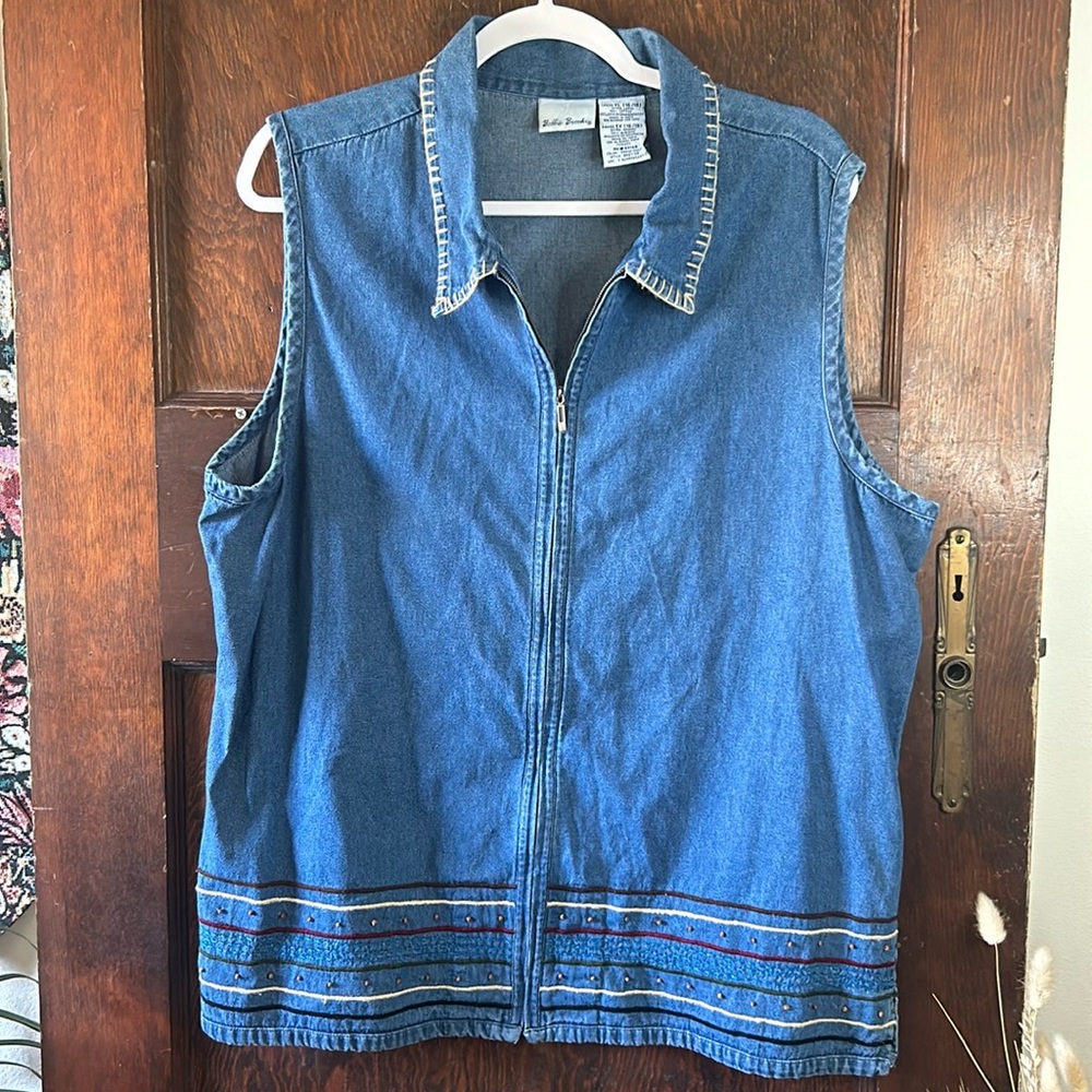Bobbie Brooks Denim Vest size XL